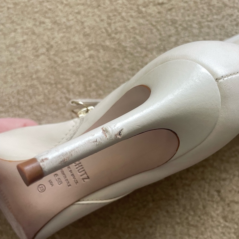 Schutz SCHUTZ cream heels - Picture 14 of 14